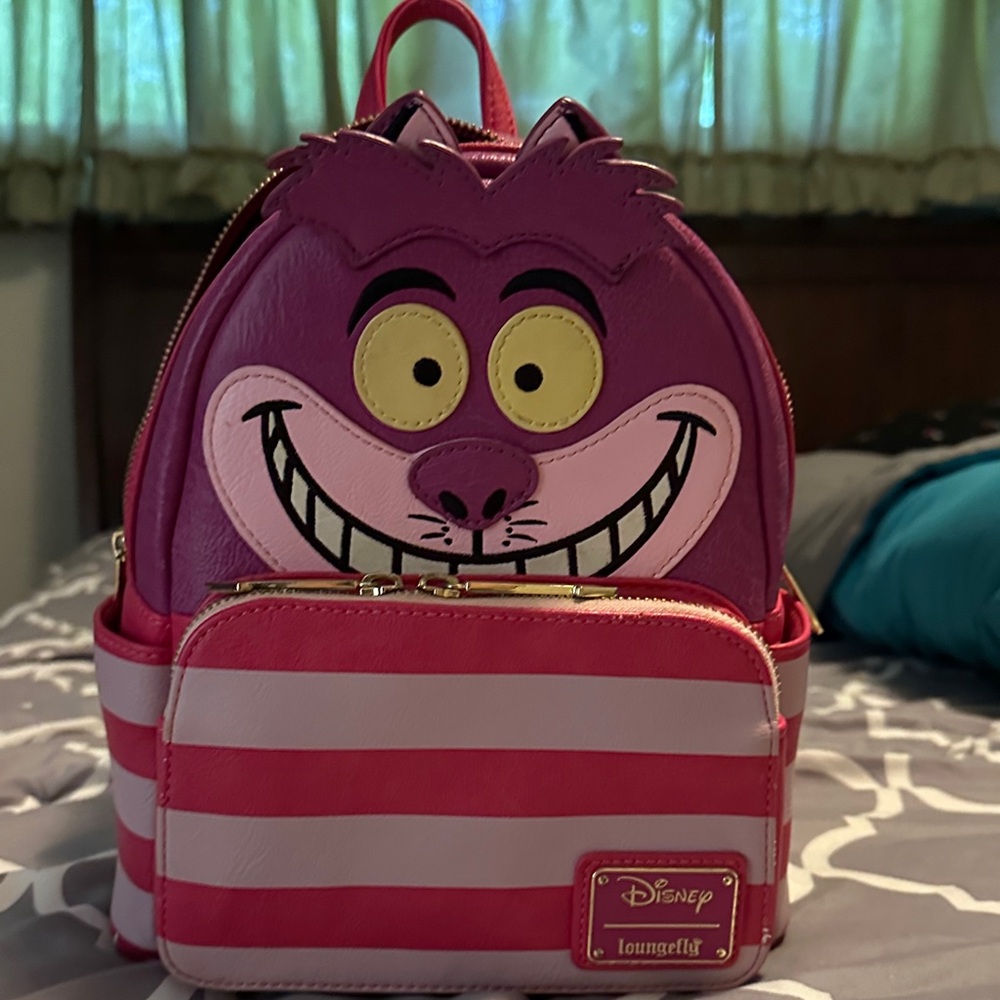 Loungefly Disney Cheshire Cat Pink and Purple Backpack
